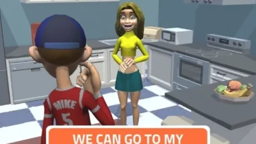 Downloading the Teen Life 3D mod APK file.