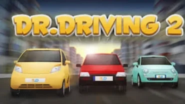 Dr. Driving 2 gameplay on a mobile phone.