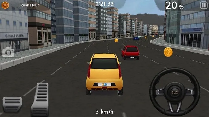 Dr. Driving 2 mod features and interface.