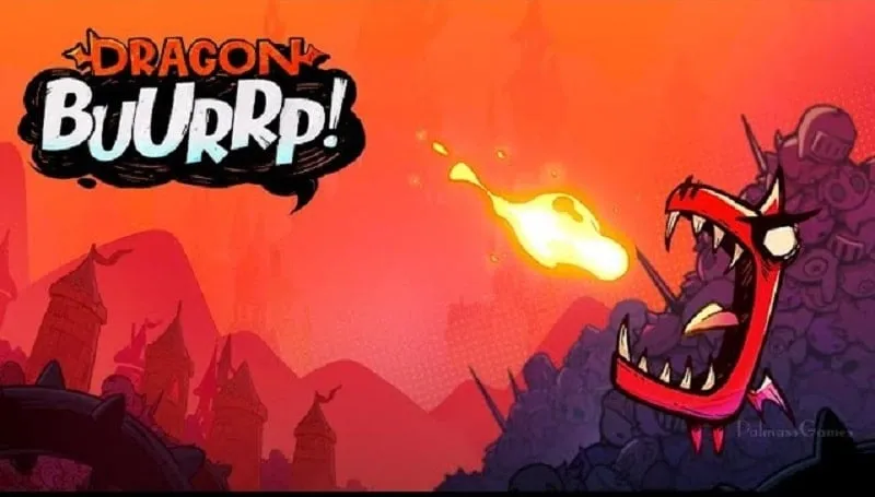 Naga terbang menuju kastil di Dragon BUURRP!