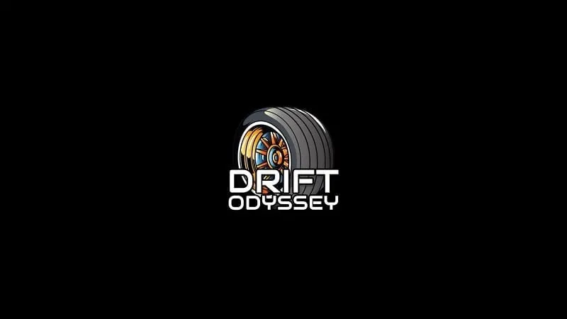 Drifting a car around a corner in Drift Odyssey.