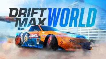 Drifting through a cityscape in Drift Max World.