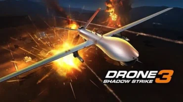 Drone Shadow Strike 3 gameplay on a mobile device.