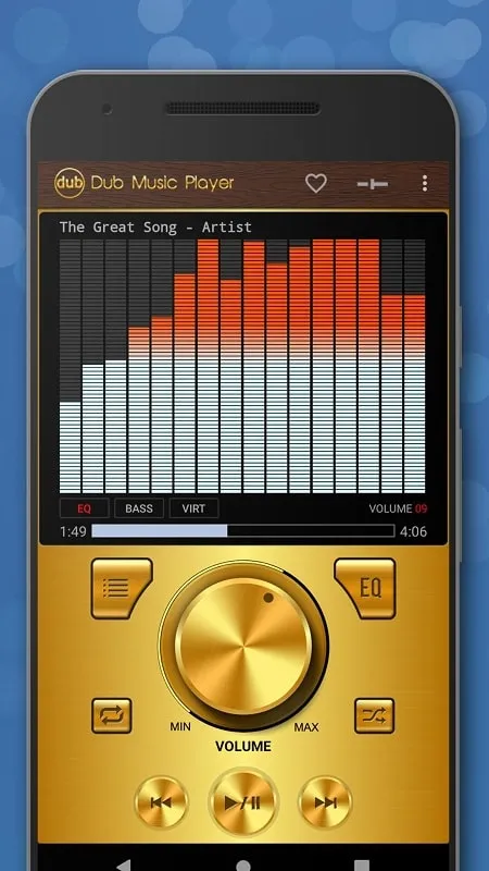 Dub Music Player mod demonstrating diverse music themes