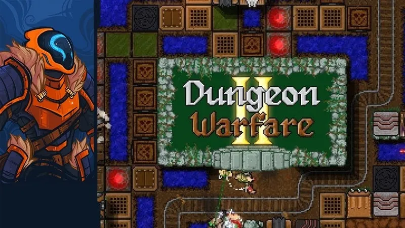 Dungeon entrance in Dungeon Warfare 2 showing various traps.