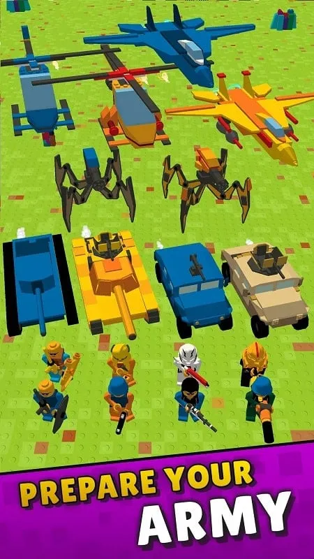 Engaging in a fierce battle against enemy toys in Toys War 3D.