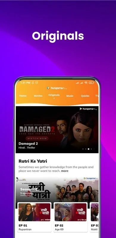 Enjoying premium features in Hungama Play Mod