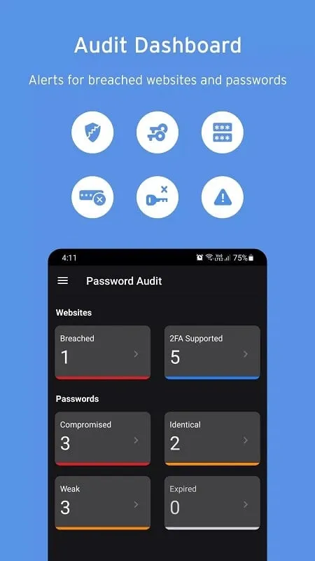 Minh họa các tính năng premium của Enpass Password Manager