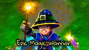 Epic Magic Warrior in action.