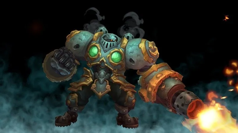 Equipping characters in Battle Chasers Nightwar with new gear.