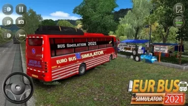 Euro Bus Simulator showcasing the in-game environment.