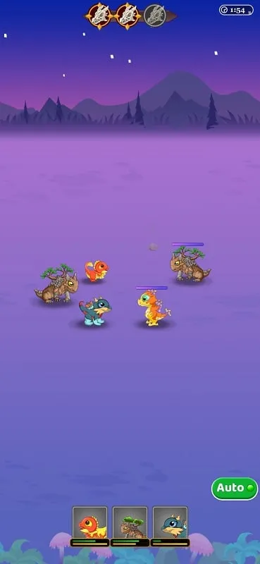 Example of a Dragon Castle battle scene.