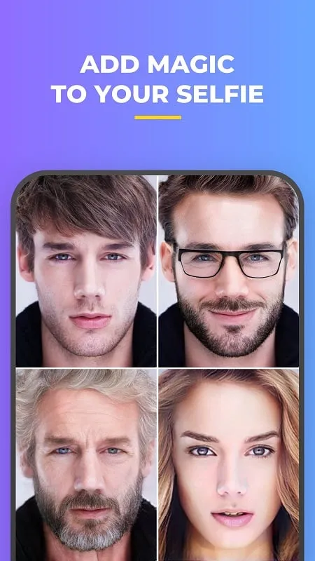 Ví dụ về bộ lọc làm già của FaceApp được áp dụng cho ảnh của người dùng