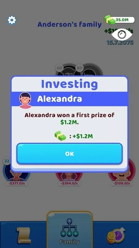 Example of in-app purchase screen in a mobile game.