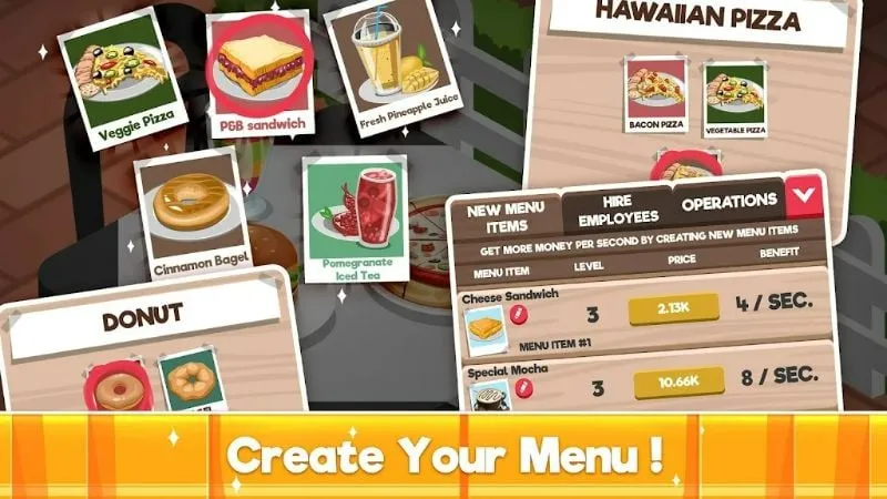 Expanding your cafe in Idle Cafe Tycoon.