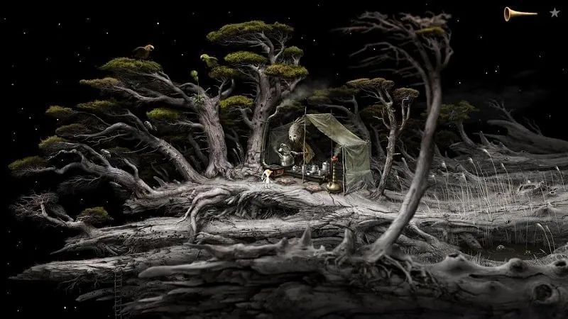 Exploring a planet in Samorost 3