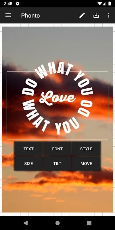 Exploring different font styles in Phonto mod