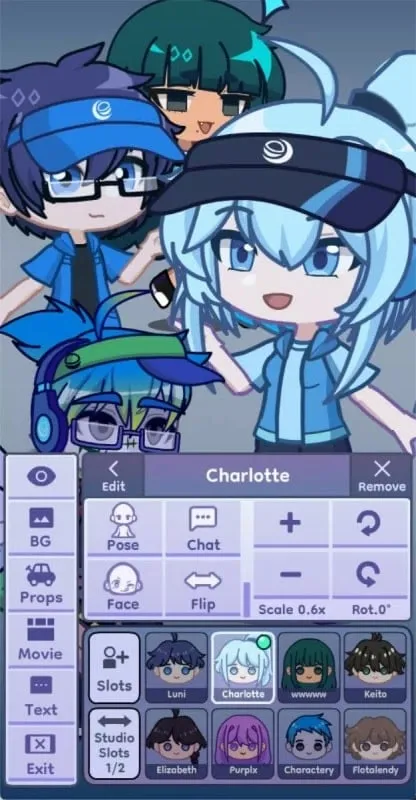 Exploring the character customization options in Gacha Life 2.