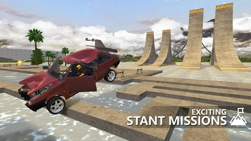 Exploring the diverse maps and challenges in RCC Real Car Crash mod.