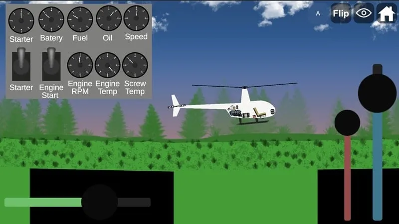 Exploring the in-game map in Flight Build Sandbox Simulator.