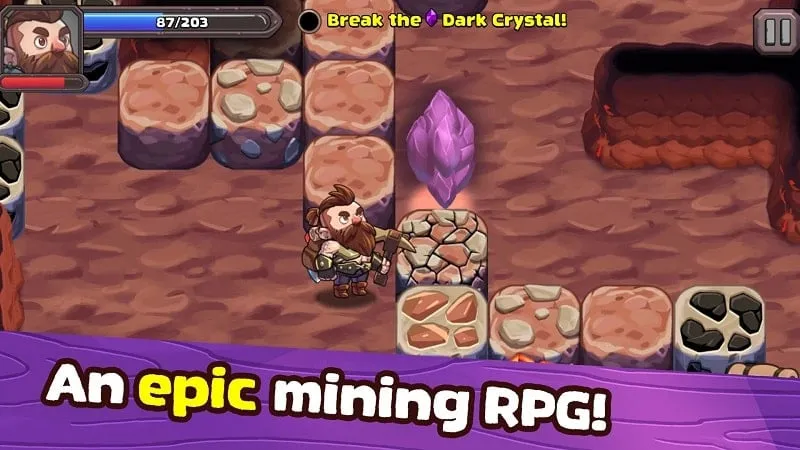 Exploring the magical world in Mine Quest 2.