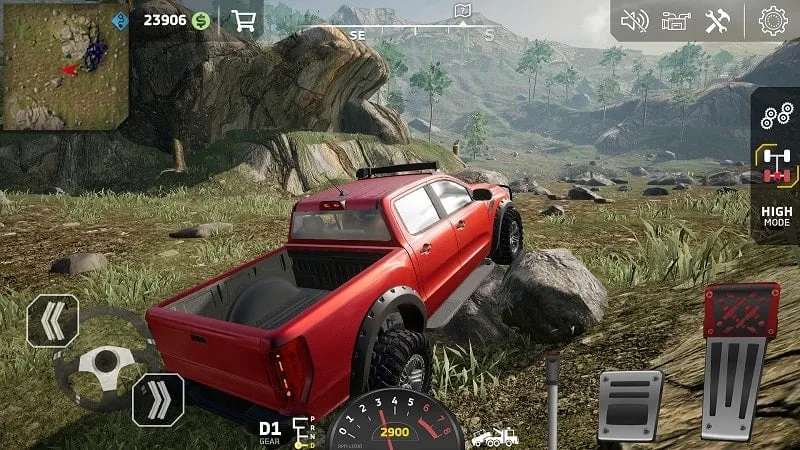 Exploring the upgrade options in Off Road.