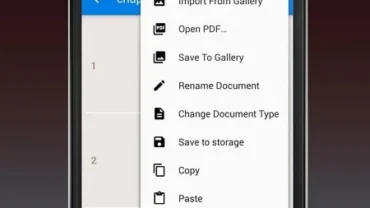 Fast Scanner interface demonstrating document scanning