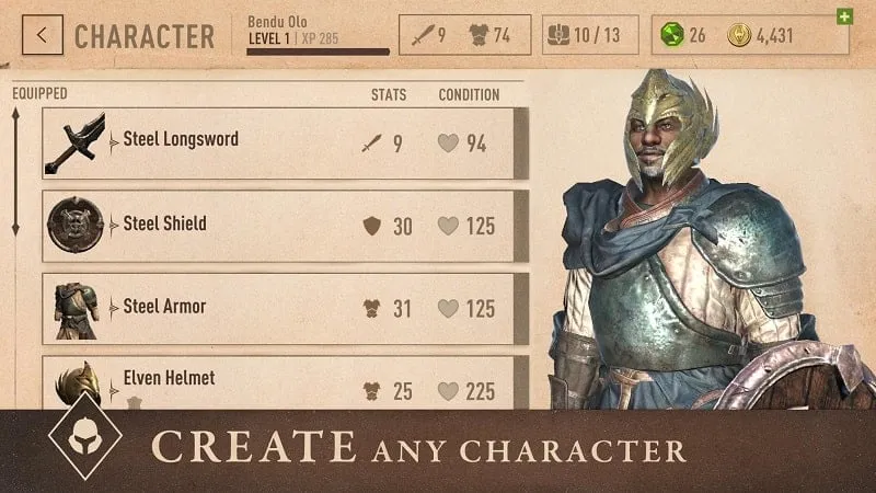 Fighting enemies in The Elder Scrolls Blades with the mod active.