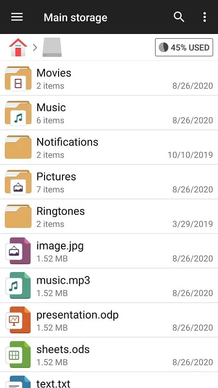 File Manager mod interface showing premium features