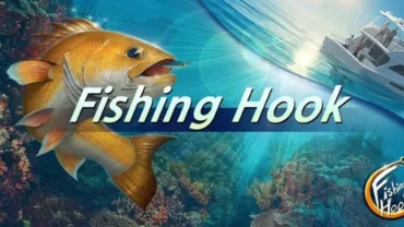 Fishing in action within the Fishing Hook game.