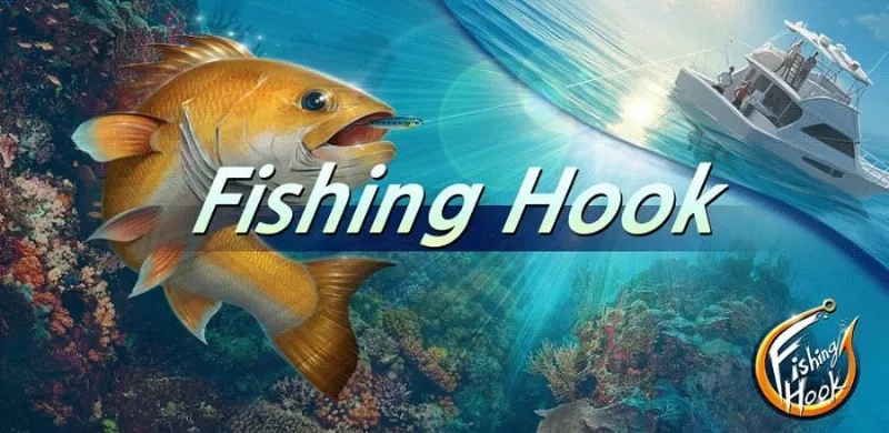 Fishing in action within the Fishing Hook game.