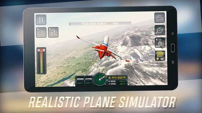 Flight Sim 2018 gameplay screenshot showcasing detailed cockpit.