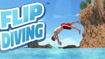 Flip Diving gameplay on a mobile device.
