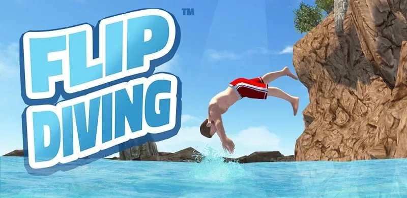 Flip Diving gameplay on a mobile device.