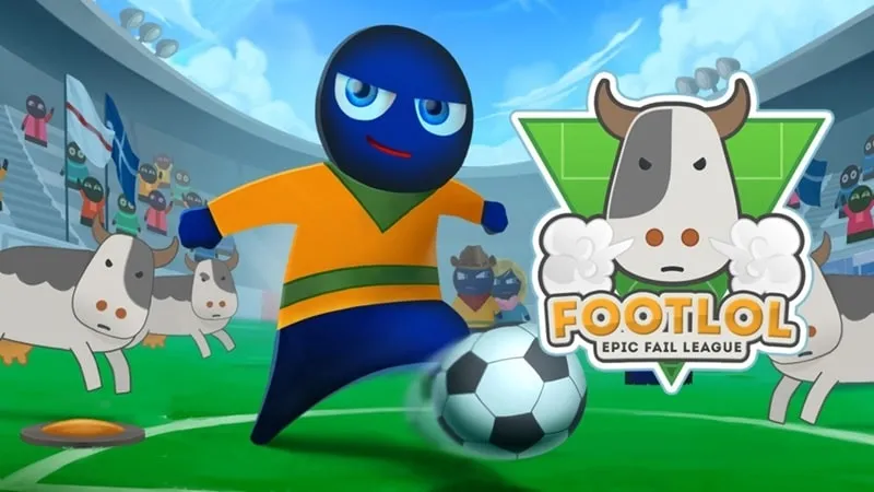 FootLOL gameplay featuring explosive weaponry.