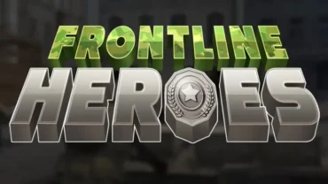 Frontline Heroes game interface showcasing intense combat.