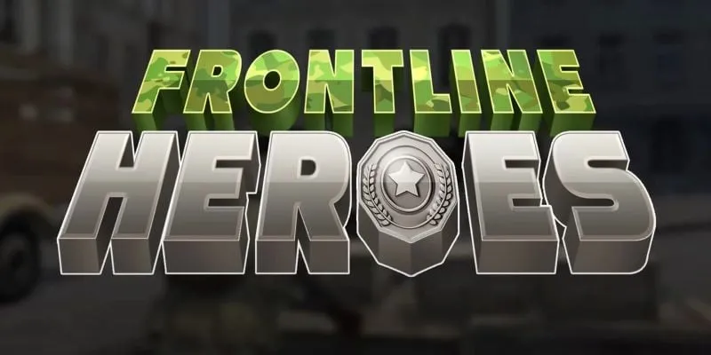 Frontline Heroes game interface showcasing intense combat.