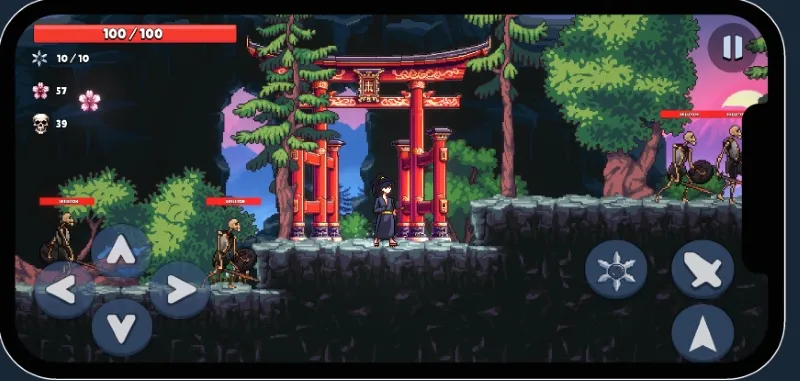 Gameplay in Katana Of Rin