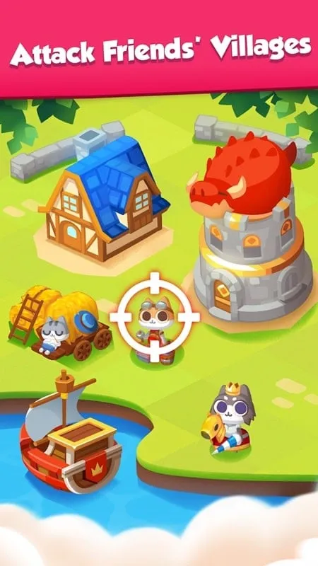 Gameplay of a mobile game on a smartphone.