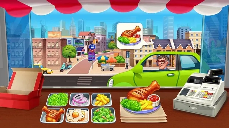 Gameplay of Crazy Chef showing the cooking interface.