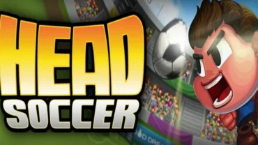 Gameplay of Head Soccer on a mobile device.
