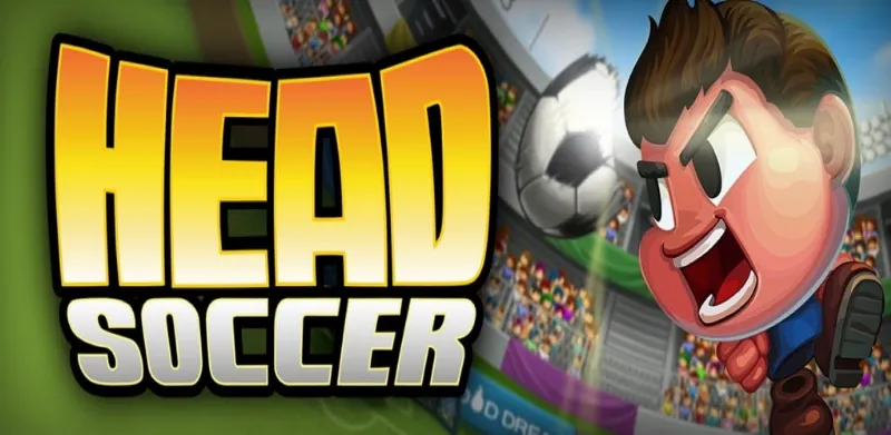 Gameplay of Head Soccer on a mobile device.