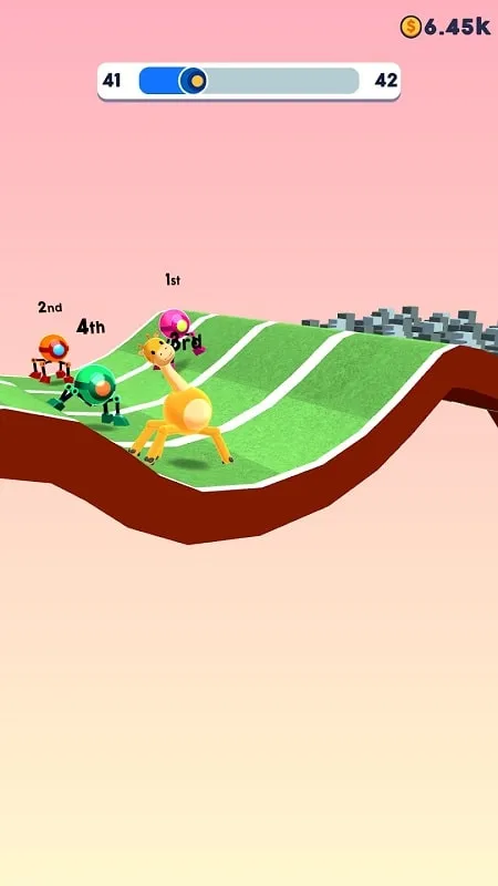 Gameplay of Rolly Legs showcasing a challenging level.