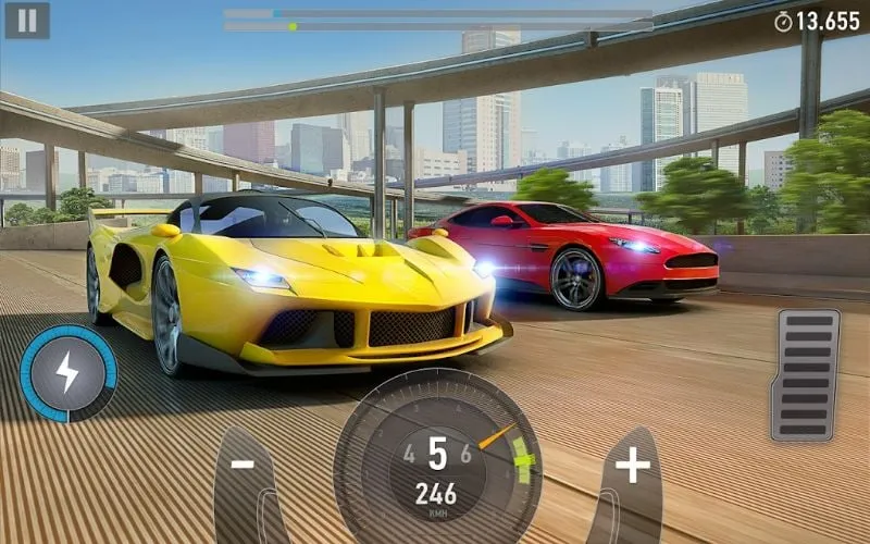 Gameplay of Top Speed 2 showcasing the diverse car selection.