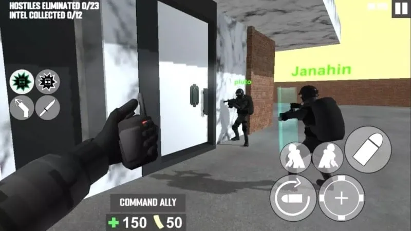 Gameplay scene from Project Breach 2 displaying in-game action.