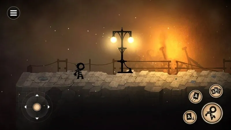 Gameplay screenshot demonstrating how to manipulate letters to form words and solve puzzles in Typoman Remastered.