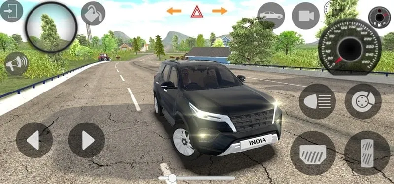 Hình ảnh gameplay Indian Cars Simulator 3D với nhiều chướng ngại vật