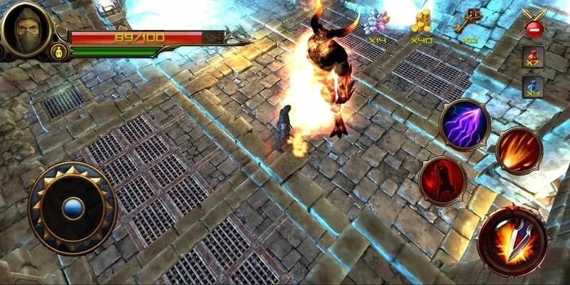 Gameplay screenshot displaying the dumb enemy feature in action.