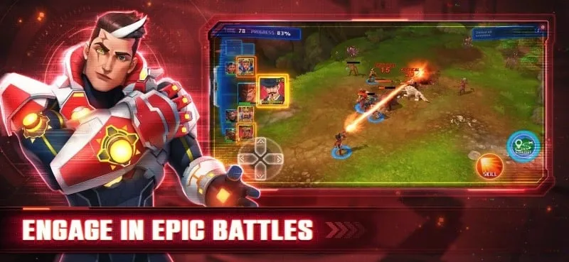 Gameplay screenshot of AI Wars showcasing combat.