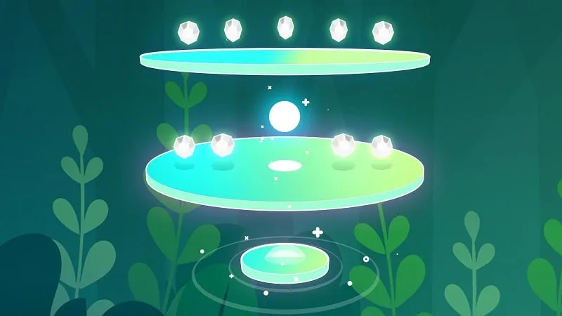 Gameplay screenshot of Beat Jumper showcasing the vibrant visuals.